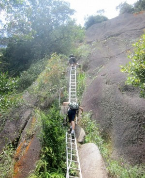 Climbing at Gunung Ledang, Johor, Malaysia