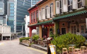 Historical Buildings At Emerald Hill Road