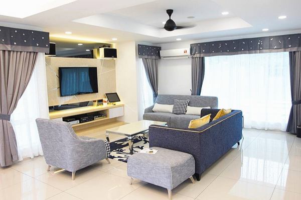 Homestay Muar Warni Villa (Secret Garden) Living Room
