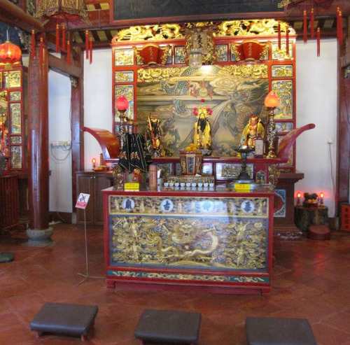 Main Altar located in Johor Bahru Old Chinese Temple