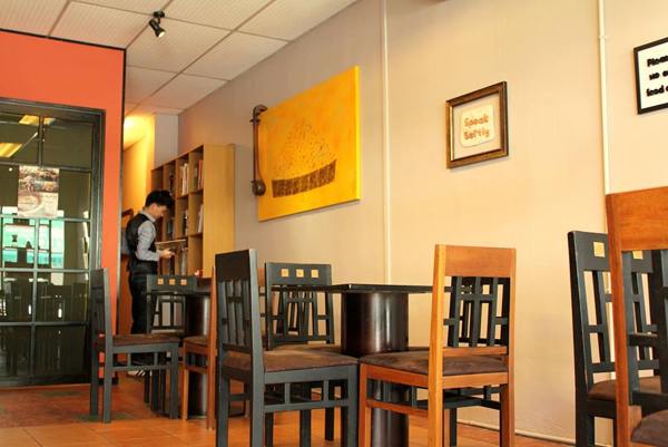 Khaki Coffee Bar Melaka Interior View