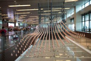 Kinetic Rain Sculpture