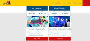 Legoland Malaysia 1 Day Water Park & Sealife Ticket Price