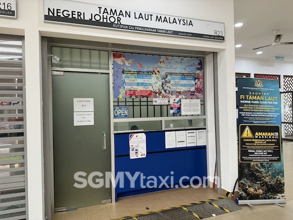 Pejabat Taman Laut di Mersing Harbourt