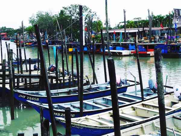 Pantai Leka (Parit Jawa) Muar Boats