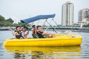 Pedal Boat At Singapore Water Sports Hub