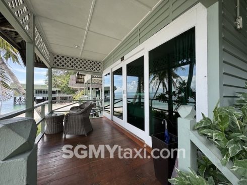 Rawa Island Resort Room Type_Beach fornt chalet_balcony outdoor view