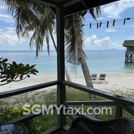 Rawa Island Resort Room Type_Beach fornt chalet_balcony outdoor view