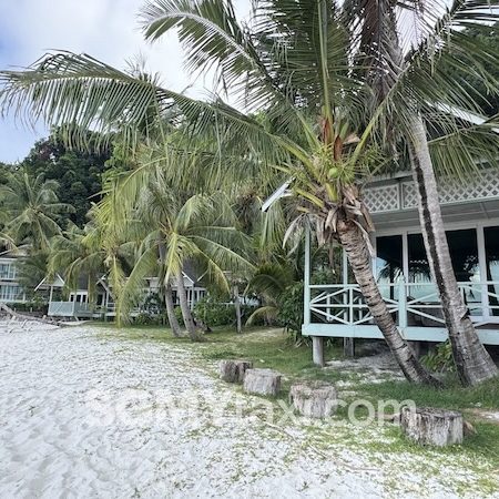 Rawa Island Resort Room Type_Beach fornt chalet_balcony outdoor view