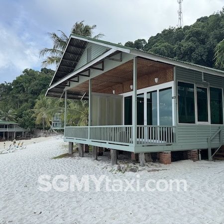 Rawa Island Resort Room Type_Beach fornt chalet_balcony outdoor view
