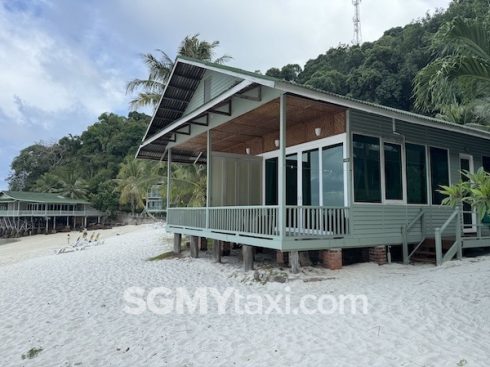 Rawa Island Resort Room Type_Beach fornt chalet_balcony outdoor view