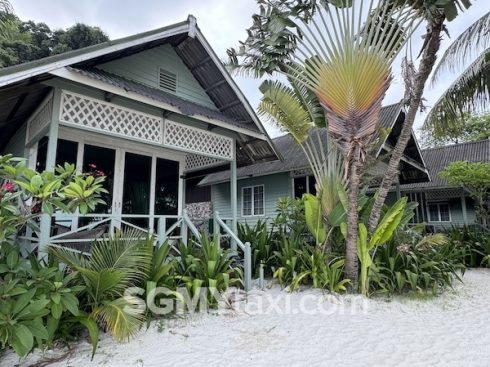 Rawa Island Resort Room Type_Beach fornt chalet_balcony outdoor view