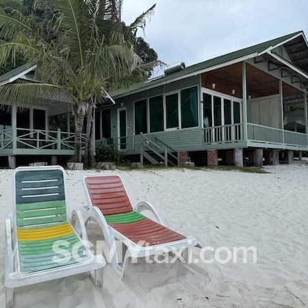 Rawa Island Resort Room Type_Beach fornt chalet_balcony outdoor view