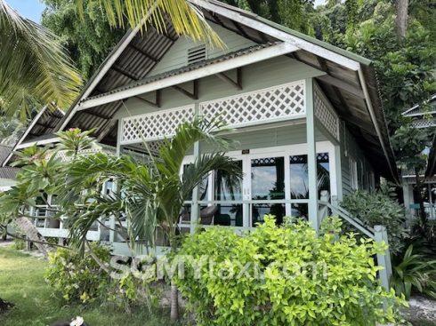 Rawa Island Resort Room Type_Beach fornt chalet_balcony outdoor view
