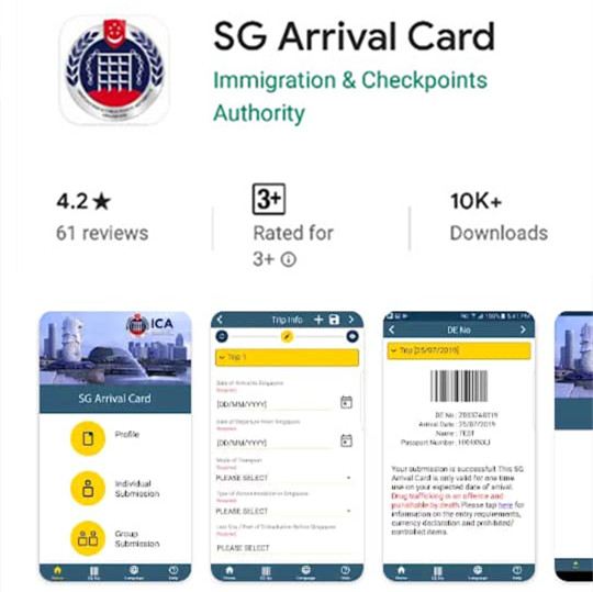 Electronic Arrival Card Singapore No More White Card To Enter SG 