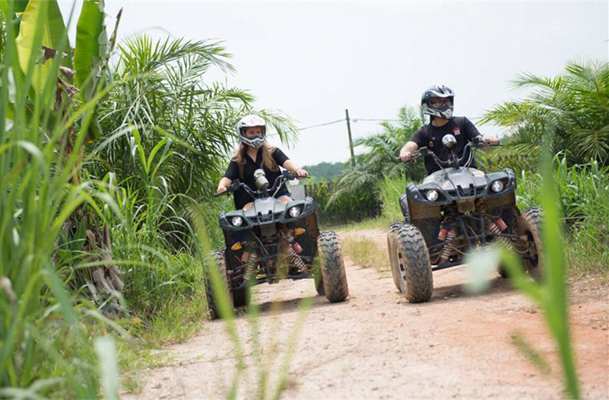 ATV rides at Sinar Eco Resort, Johor