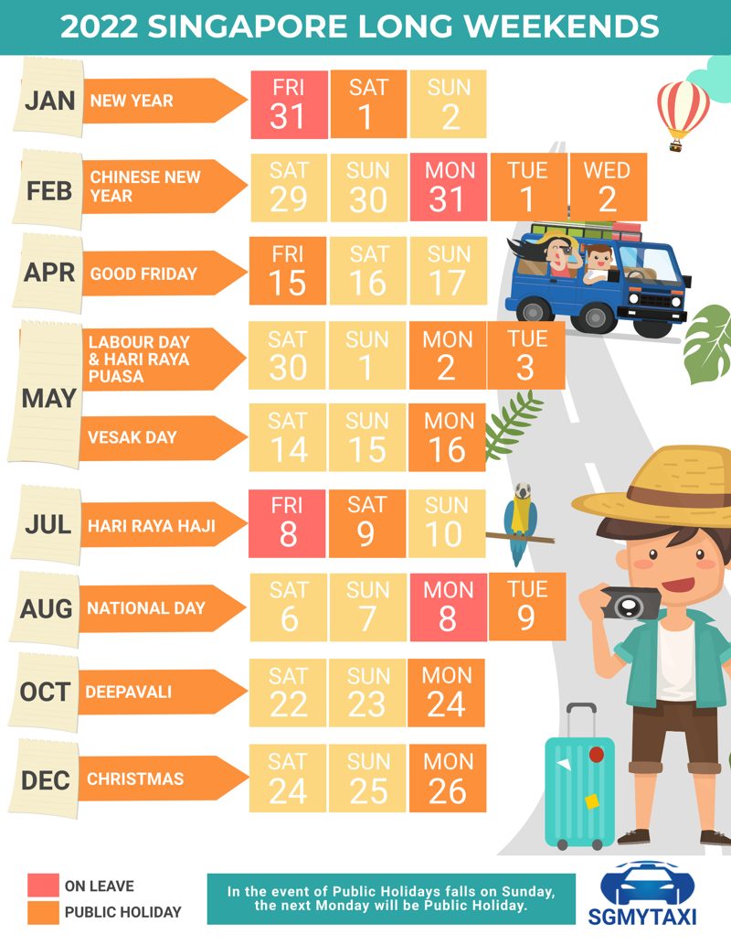 8 Long Weekends In Singapore In 2022 Bonus Calendar Cheatsheet Vrogue