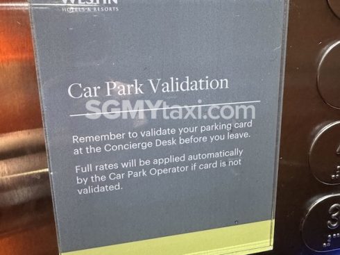 westin desaru car park