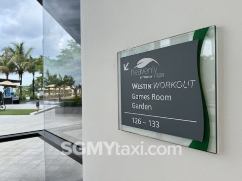 westin desaru room sign