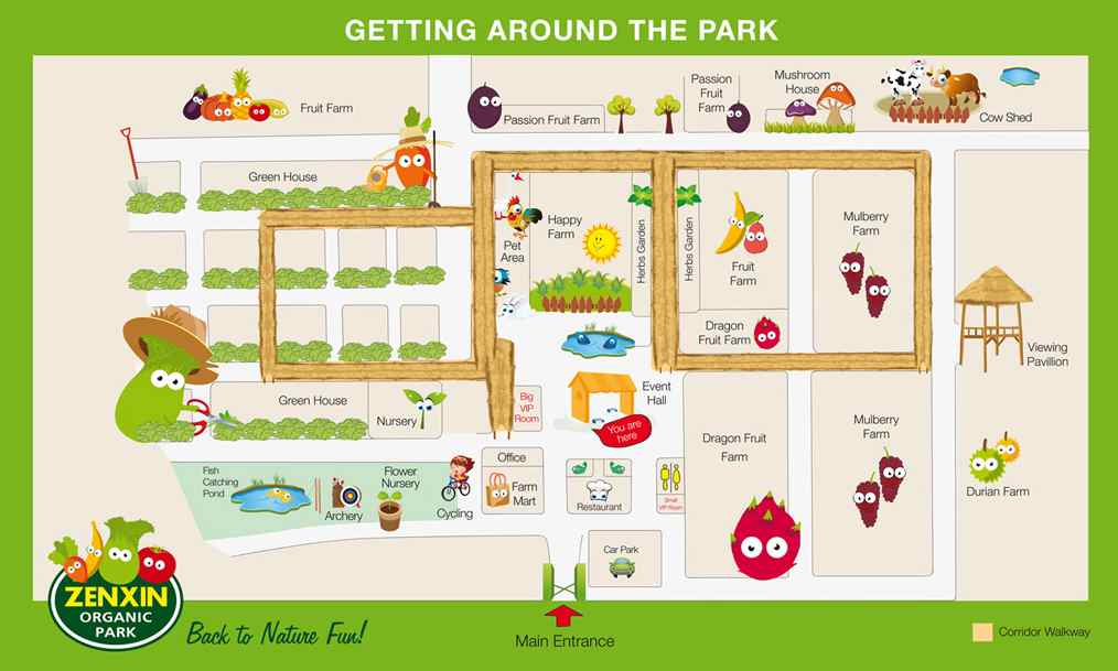 Zenxin Organic Farm Map