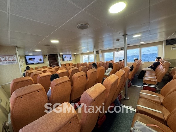 Desaru ferry to SG Tanah Merah Batamfast Ferry Indoor Seat