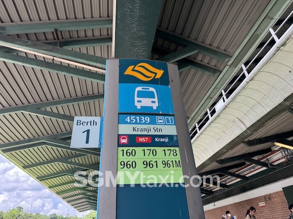 kranji bus station bus route info