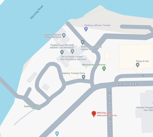 Mersing Jetty Exact Location